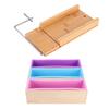 1200 мл DIY силиконовая форма для мыла деревянная коробка набор ручной резак для мыла со шкалой кухонный инструмент