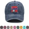 Бейсболка с принтом флага Хорватии по футболу 2026, регулируемая кепка-snapback, плотная ткань, однотонная, для отдыха и спорта
