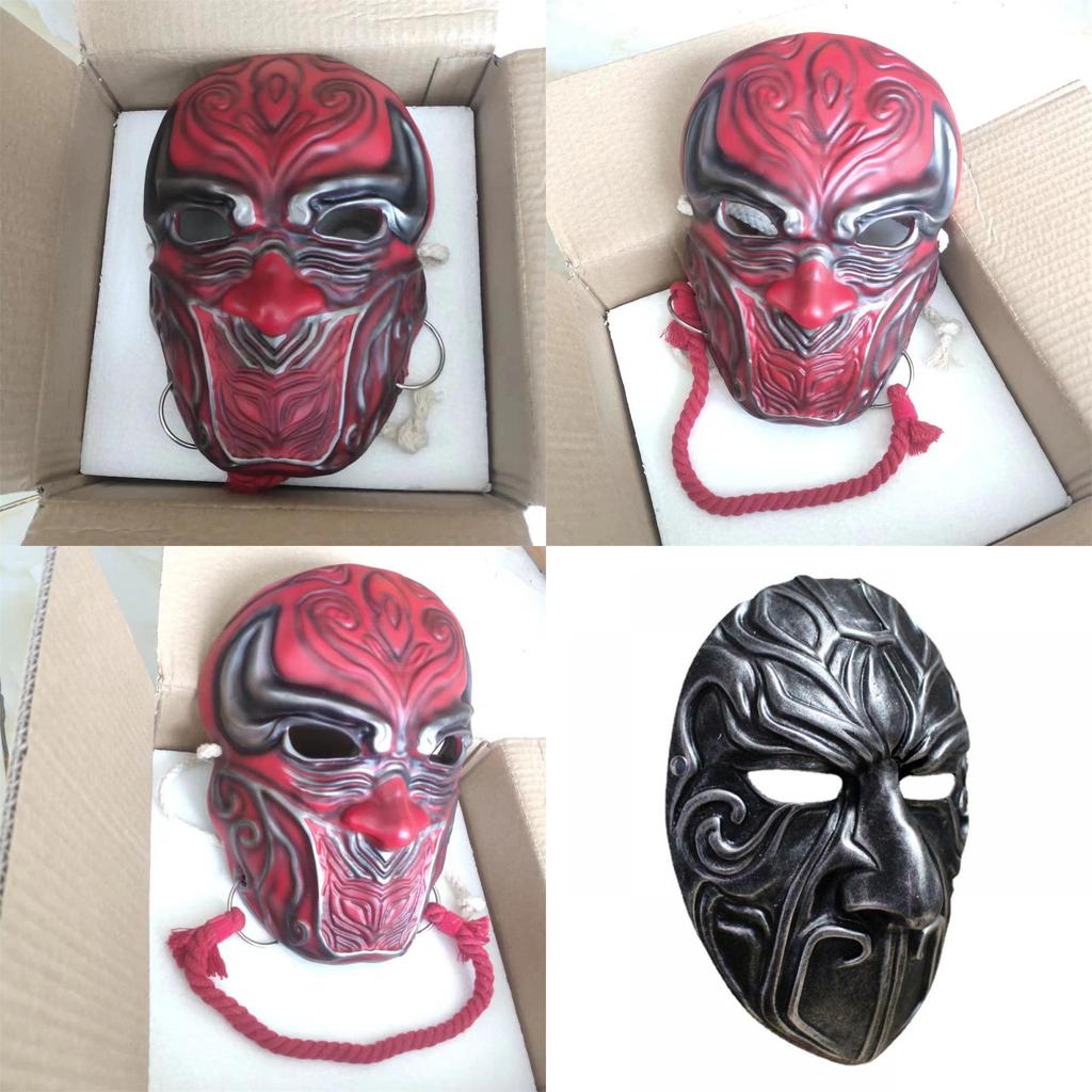 Потрясающая смоляная маска для лица на Хэллоуин с персонажами из Хуацзянху Булянжэнь