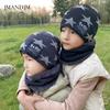 Korean Version of Five-star Children's Wool Hat Boys and Girls Acrylic Warm Hat Scarf Set Outdoor Sports Knitted Hat