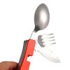 Foldable Fork And Spoon Stainless Steel Multifunction Tool for Hunting