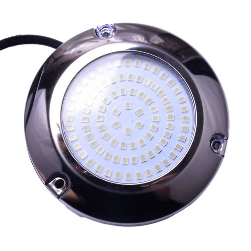 IP68 Stainless Steel Blue Light 90LED Underwater Pontoon Marine Boat Camper trailer Caravan RV Transom Light