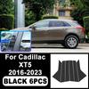 Для Cadillac XT5 2016- Наклейки на стойки B C Piano Black, Легкие высокие ПК Накладки на окна Защита от царапин Детали внешнего стайлинга