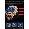 OLEVS 6658 With Gift Box Multi-function Night Light Hollow Perspective Flywheel Men's Watch Men's Watch