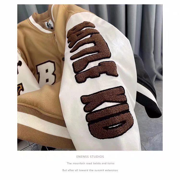 Женская ретро вышитая бейсбольная куртка 2023 - Американский стиль, хлопок, свободный крой для весны и осени