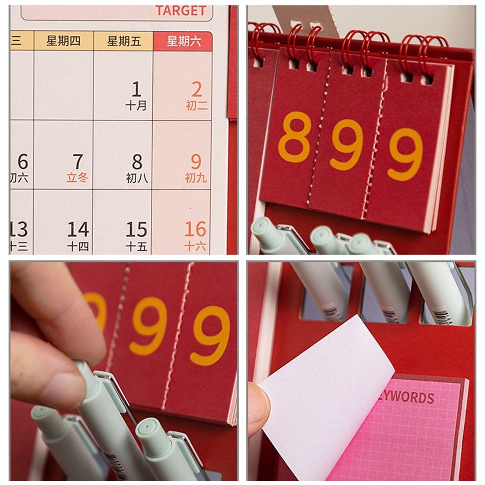 Однотонный настенный календарь, украшения для дома, настольный календарь, подарок, новогодний календарь