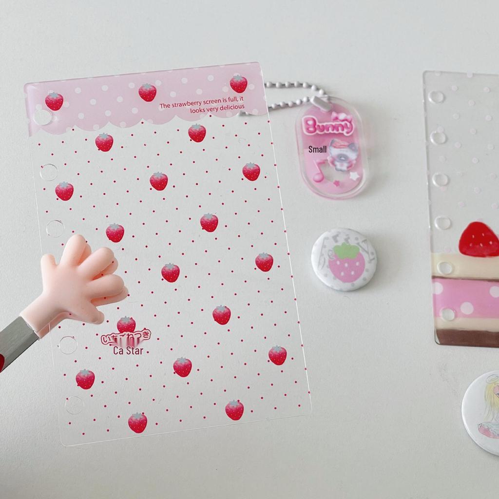Waka Waka Strawberry Cake Acrylic Planner Dividers - M5/A6/A7 Sizes