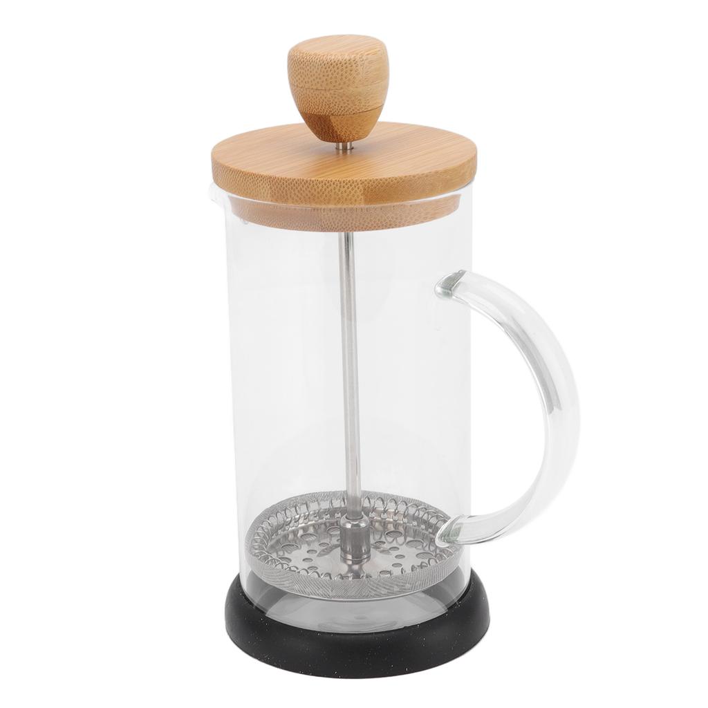 French Press Heat Resistant Hand Brewing Filter High Borosilicate Tea Coffee Brewer Pot for Office