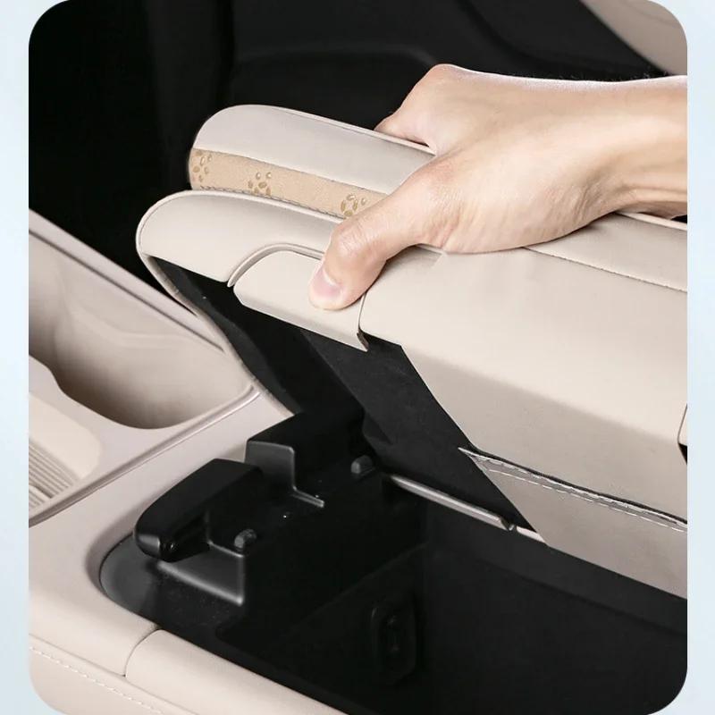 Armrest Box Booster Cushion Protective Cover For NIO Weilai ES6 EC6 2023 2024 Car Interior Decoration & Modification Accessories