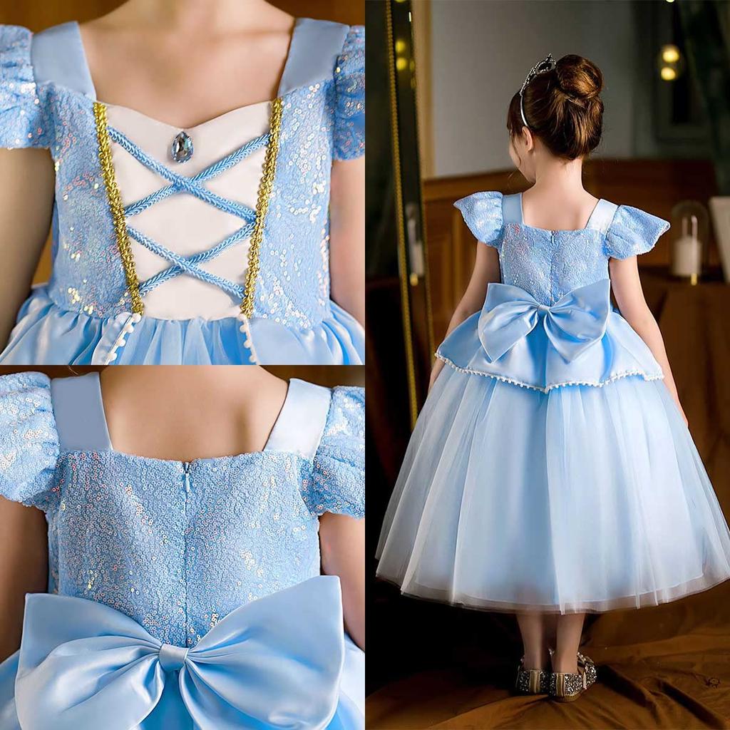 [monoii] Платье Золушки для детей, Комплект платья Рапунцель, Костюм принцессы, Детский косплей, Костюм на Хэллоуин, Костюм для девочки, Рождество,
