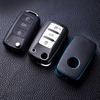 Tpu Leather Car Key Case Full Cover Protection Shell Bag for VW Volkswagen Polo Tiguan Passat Golf Jetta Lavida Skoda Octavia