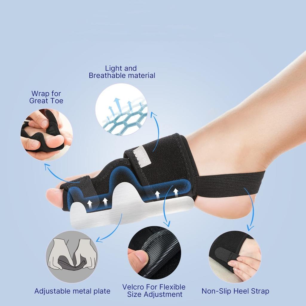Bunion Pad Women & Men Big Toe: Foot Straightener Splint Brace 2pcs