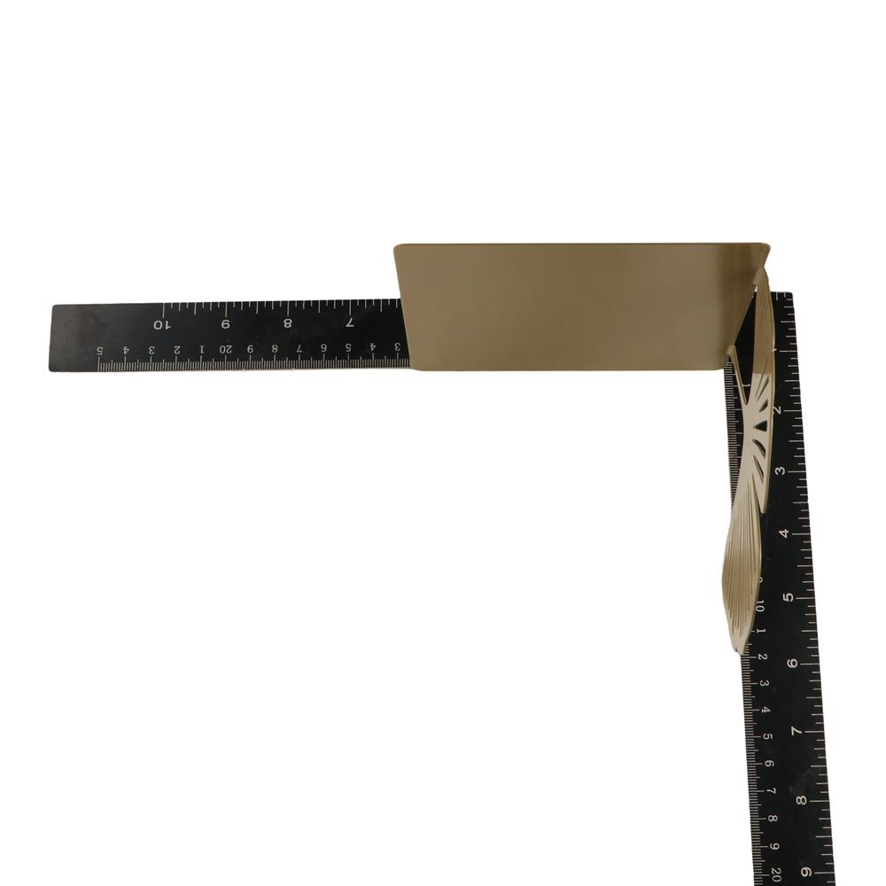 Creative L-shaped Folding Bookends Stylish Metal Book Rack Ginkgo Leaf Bookshelf  Students
