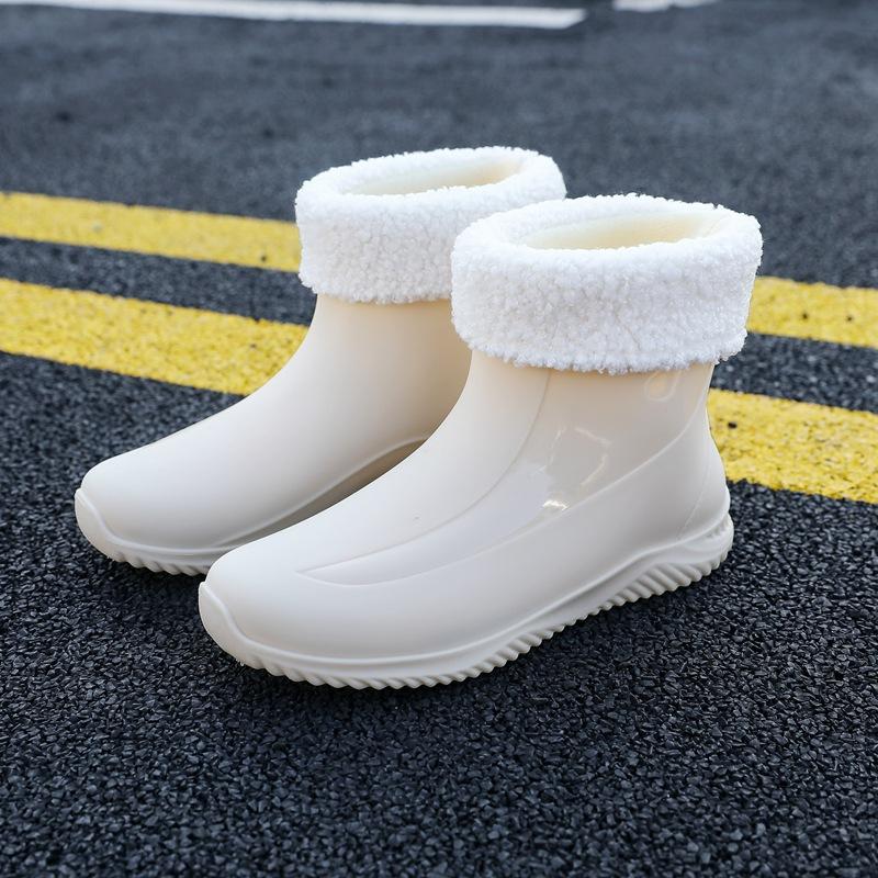 Резиновые сапоги женская водонепроницаемая обувь женская одежда новые резиновые сапоги нескользящая обувь для воды резиновые туфли на платформе модные бахилы