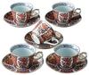 Fashionable Coffee Arita Ware Gold Brocade Finest Old Imari Coffee Bowl and Plate Set Japanese Cup and Saucer X5pcs Set Cup Porcelain/Size(cm) Cup,