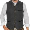 Men's V-Neck Wedding Vest - Perfect for Groom or Best Man