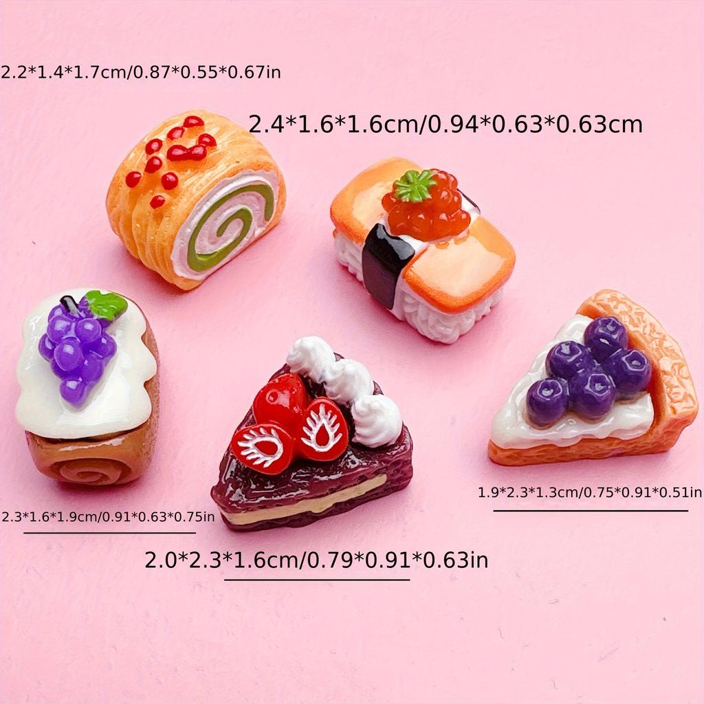 Набор из 5 миниатюрных магнитов на холодильник с изображением еды, магниты на холодильник с изображением еды, милые декоративные наклейки для белой доски