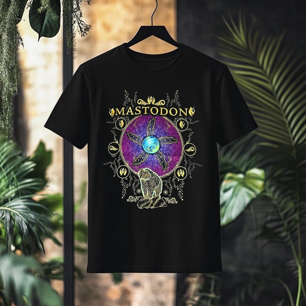 Футболка Mastodon Черный Хлопок Унисекс Все Размеры S-3XL Мерч Рок-группы Метал-концерт
