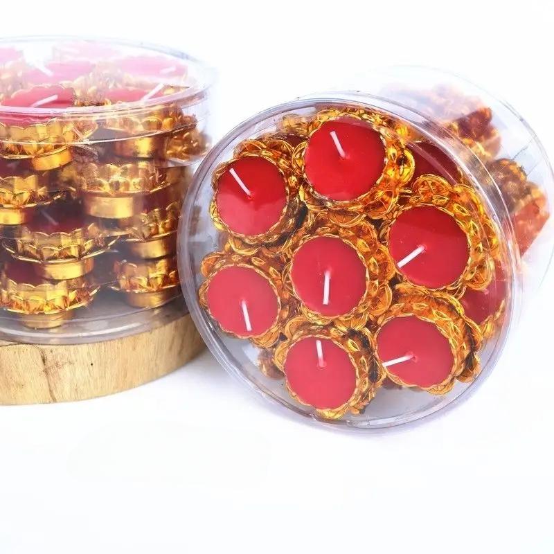 28 шт. свечей ручной работы в форме цветка лотоса, плавающие свечи и чайные свечи, центральные украшения для столов, свадебного детского душа