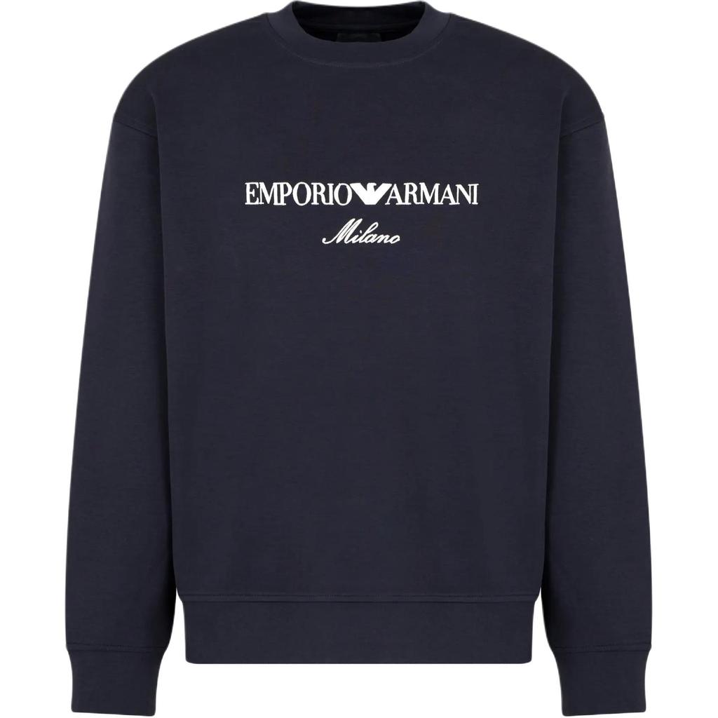 EMPORIO ARMANI Logo Embroidered Crewneck Sweatshirt EM001052-AF10013-MB222
