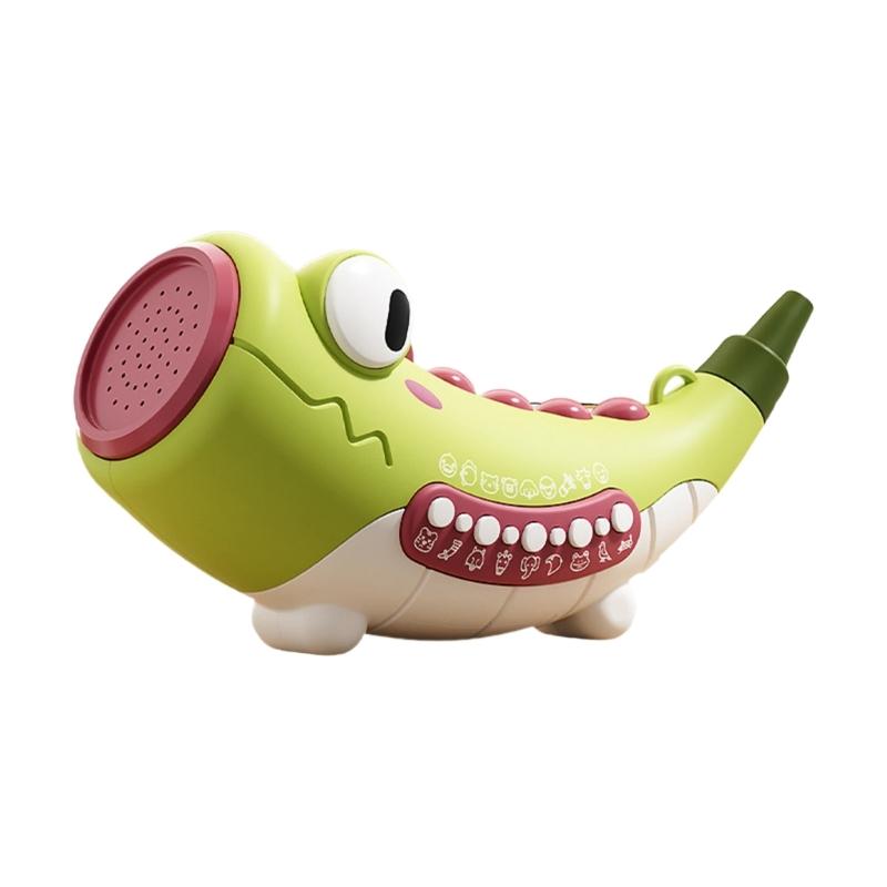 Colorful Dinosaur Horn Blowing Toy For Children Oral Muscle Development Interactive Music Trumpet for Early Education
