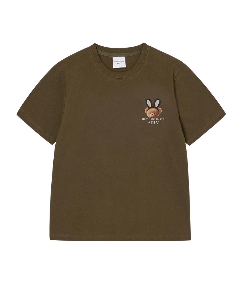 ACME DE LA VIE Woman Rabbit Bear Doll Logo Short Sleeve T-Shirt (4 Color)