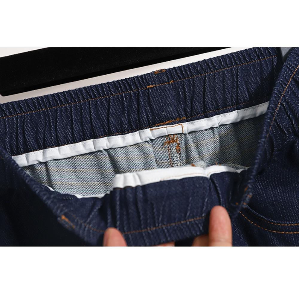 Dimanaf 2025 Plus Size Women Pants Summer Shorts Jeans Short Basic High Waist Solid Pants Elastic Waist Maxi