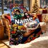 Custom Name Personalized Demon Slayer Print Blanket, Home Decor, Bedroom, Sofa, Camping, Couch, Gifts for Birthday Christmas