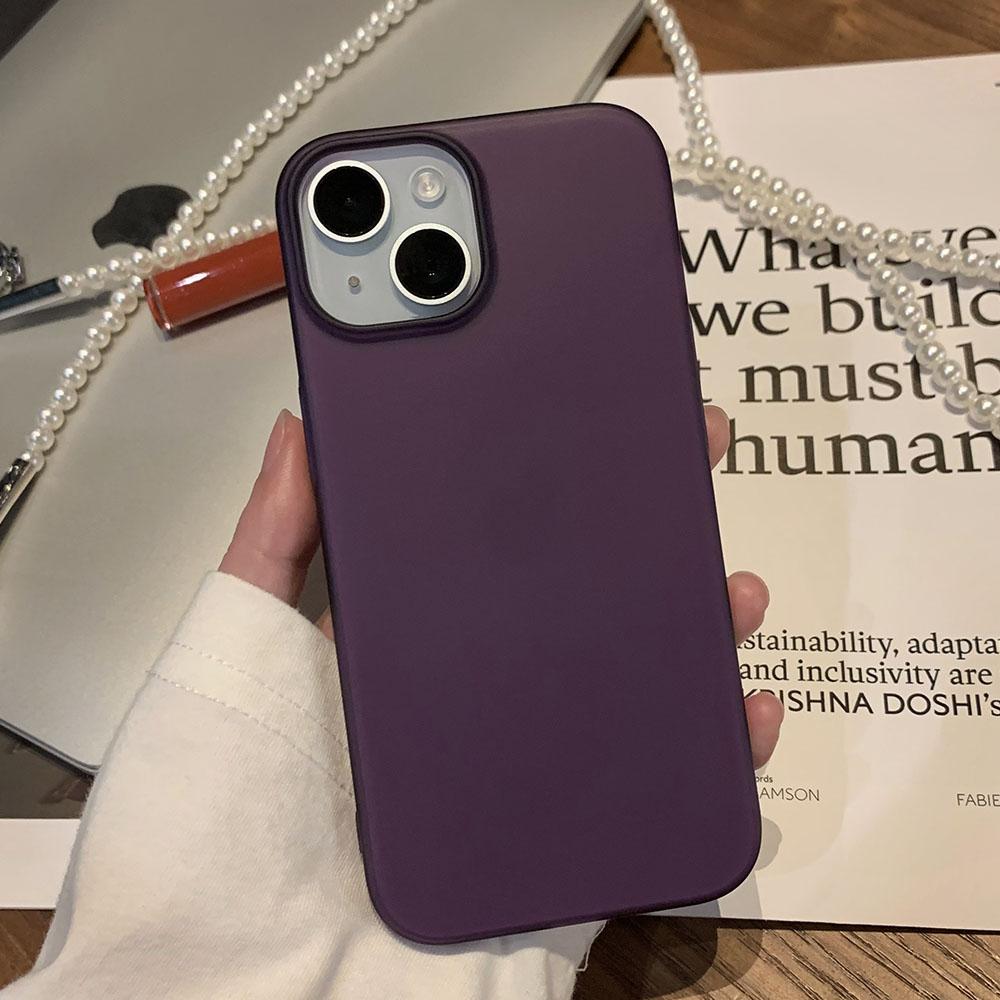 Ультратонкий чехол для телефона iPhone 15 14 13 12 11 Pro Max Plus тонкий матовый полупрозрачный бампер задняя крышка чехлы