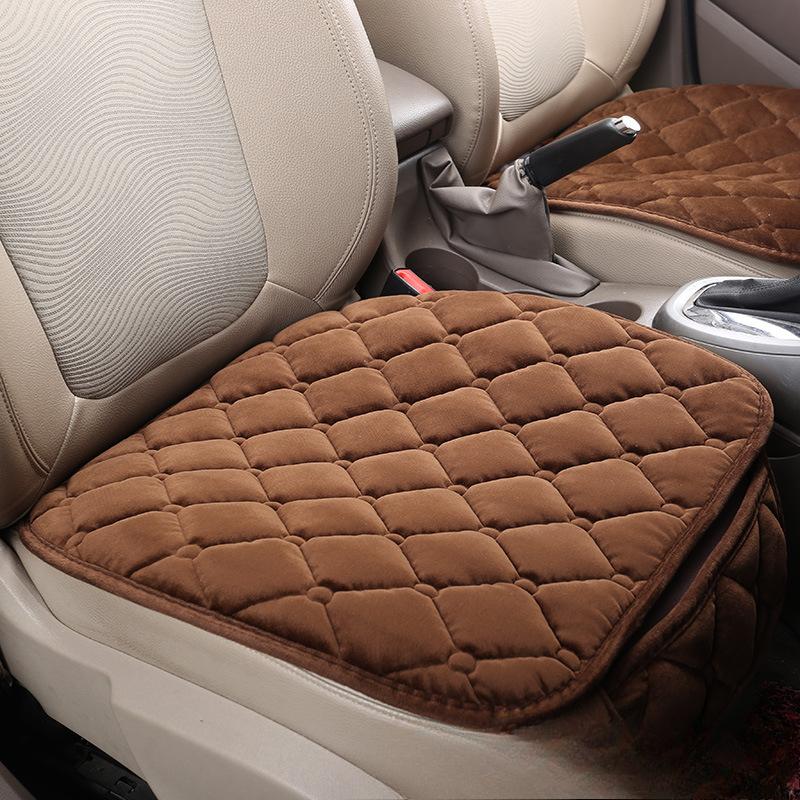 Зимний теплый чехол для сиденья автомобиля, подушка для сиденья водителя, нескользящий коврик для сиденья автомобиля, защитный коврик для сиденья автомобиля, домашнего офиса 1 шт.