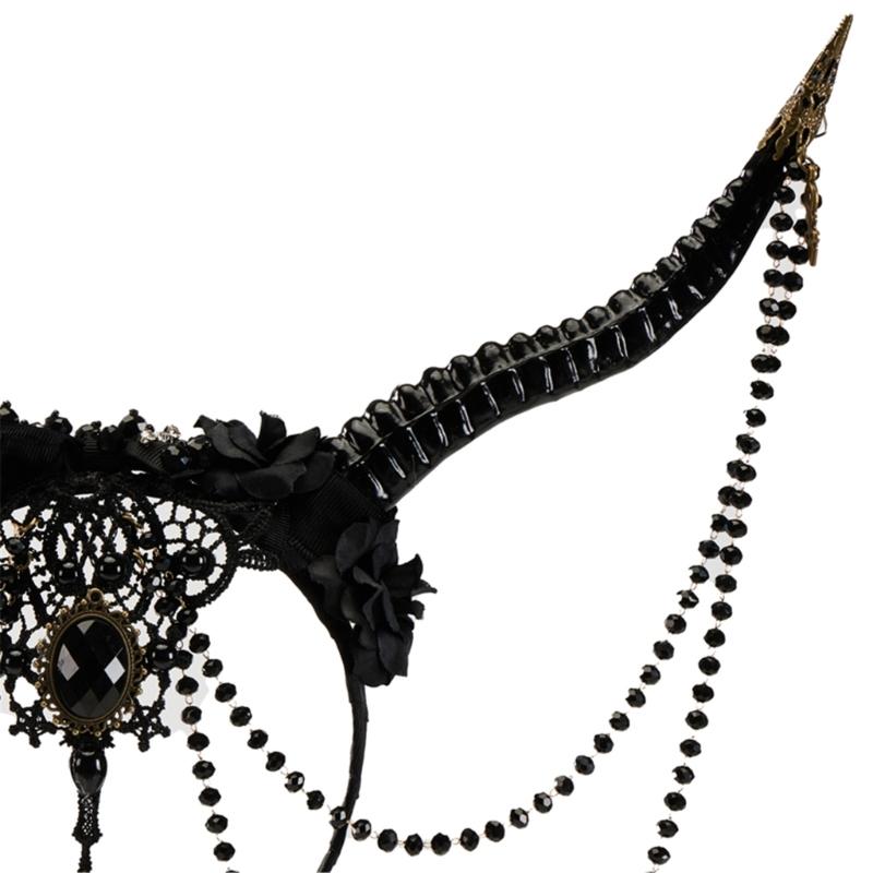 Легкий головной убор с рогами, дьявольские ободки, головной убор, модный аксессуар для женщин