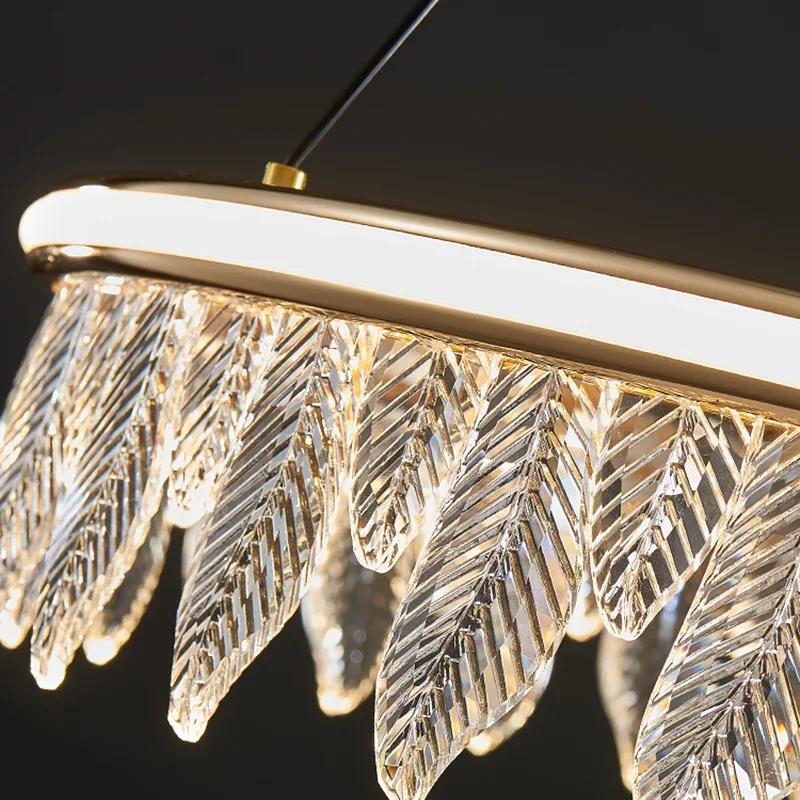 Ресторан Роскошный хрустальный подвесной светильник для потолка, круглый, для гостиной, столовой, подвесной светильник, люстры в стиле лофт