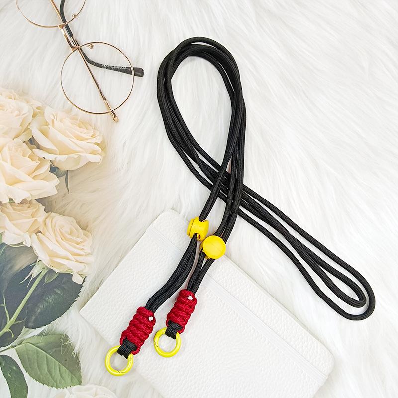 Регулируемый плетеный кроссбоди шнурок для телефона с защитой от потери, с задним зажимом и ремешком для лыжной перчатки