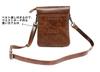 ZAZALAND Mini Shoulder Bag with Belt Detachable Shoulder Brown Pouch, Strap, 2-Way, Leather,