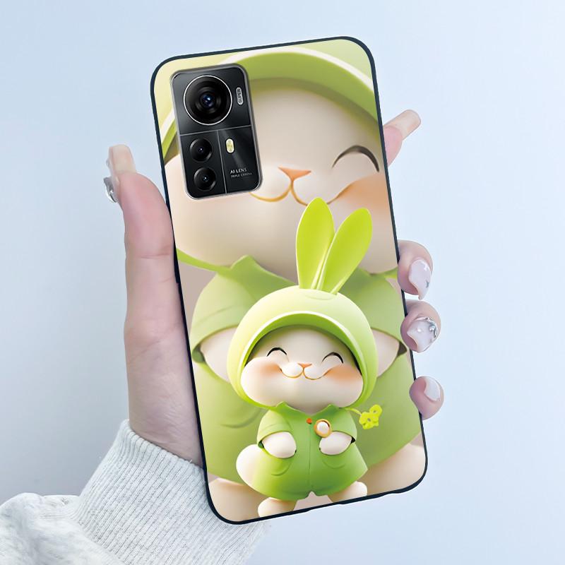 Чехол для ZTE Blade A72s A7050/V41 Умный чехол Роскошный Дракон Милый Крутой Мальчики Девочки Черный Матовый Мягкий ТПУ Силиконовый Чехол Задняя Крышка