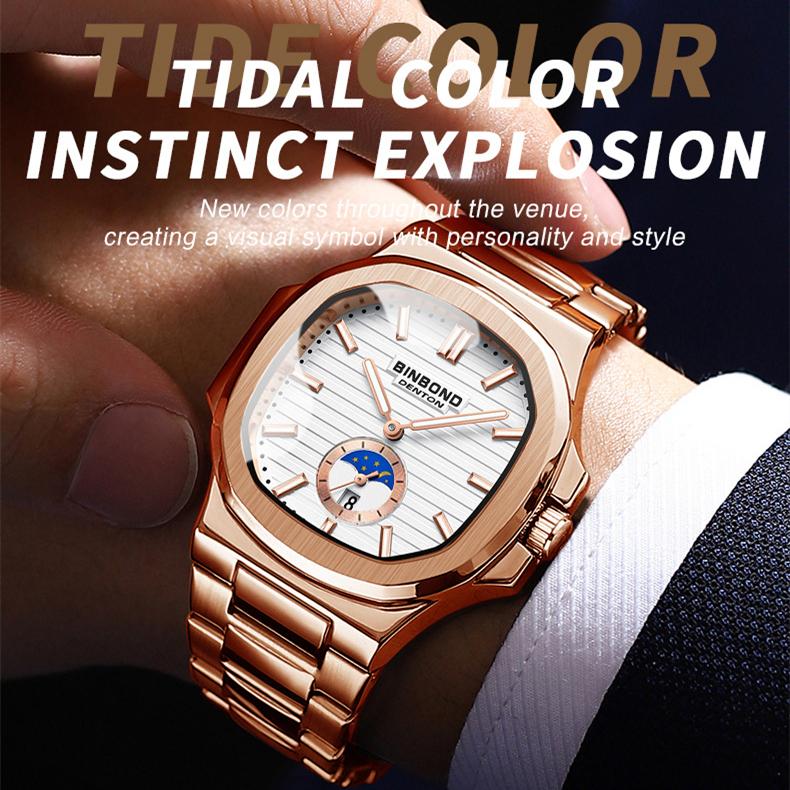 Новые роскошные мужские часы ТОП-бренда с коробкой, ретро-часы, мужские классические деловые водонепроницаемые мужские кварцевые часы для отдыха