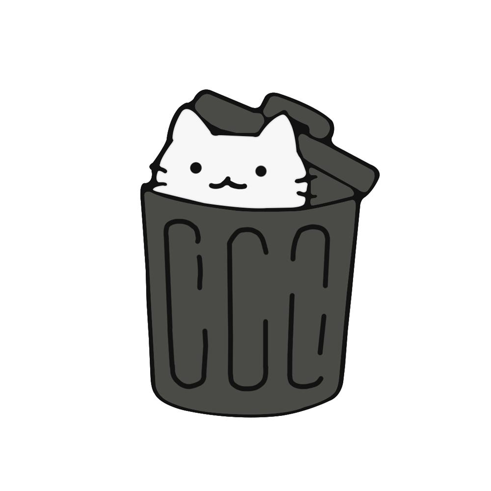 Панк Эмалевые значки с черными кошками и ножом Модные милые броши с животными Мультяшные значки на лацкан Значки Ювелирные изделия Подарки для друзей