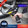 120W Car Air Pump Handheld Electric Car Tire Inflatable Pump Portable Rechargeable Air Compressor Digital Auto Tire Inflator Equipment