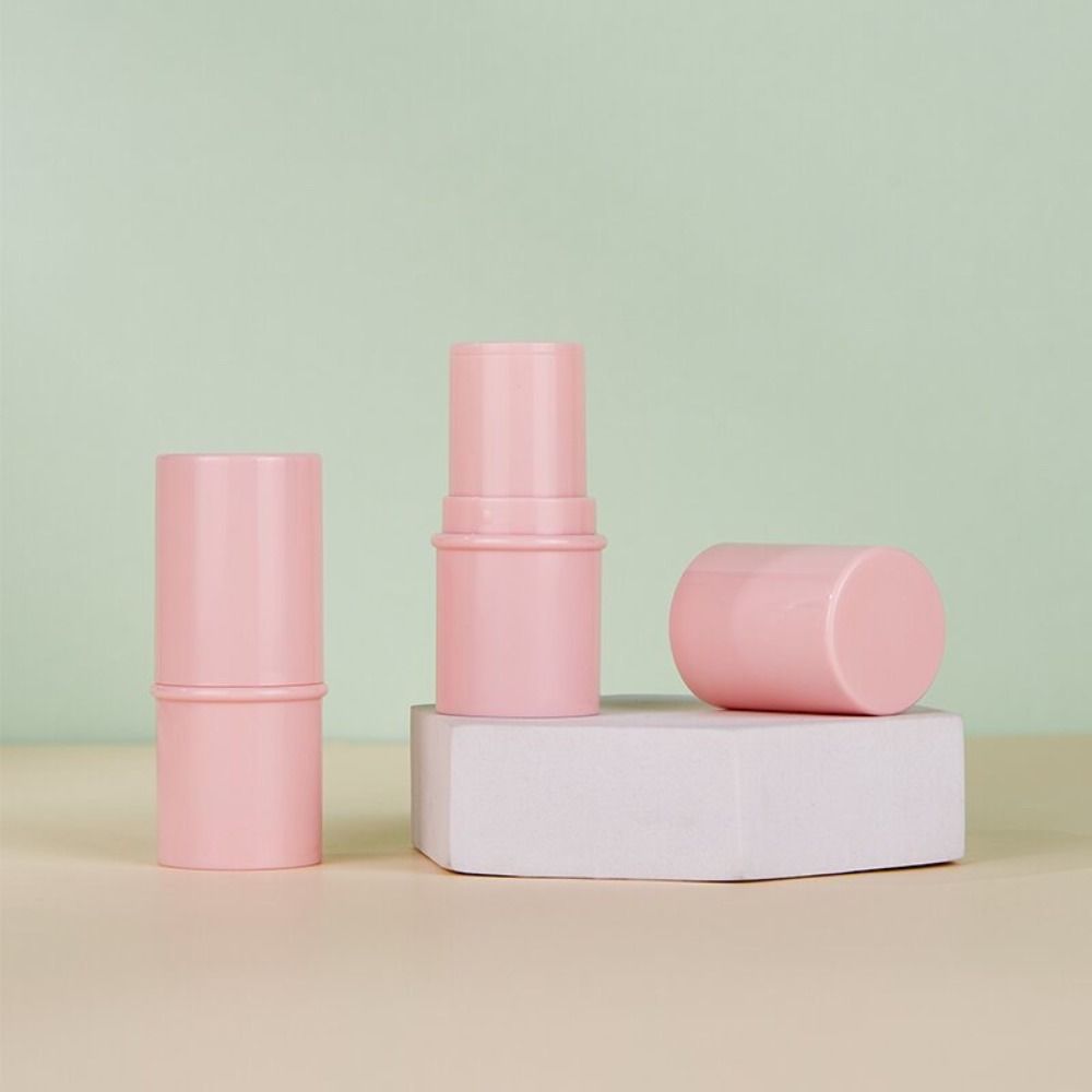 ABS Refillable Lipstick Tube Durable Lip Balm Container Practical Solid Ointment Bottle