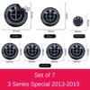 BAGE7 Car Sticker ForBMW LOGO wheel hub cover before and after modification: E30E38E39E46E60 X5X6 Thunder special limited joint black