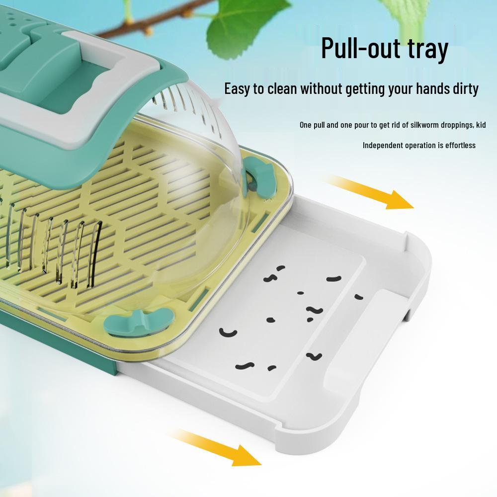 Scientific Silkworm Rearing Kit - Outdoor Observation Capsule for Students and Children