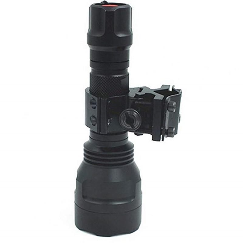 Tactical Hunting Rifle Optical Sight Bracket Flashlight Torch Clip Holder Support