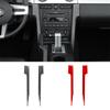 Углеродное волокно для Ford Mustang 2005-2009, автомобильный центр управления, CD, декоративная панель, наклейка, автомобильные аксессуары для дома, отделка
