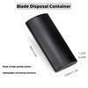Disposed Knife Blade Snap-Off Box Container Utility Knife Cutter Waste Blade Storage Case for 9mm Blade Vinyl Flim Cutting Tool