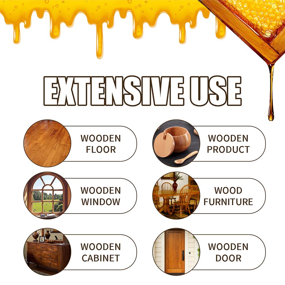 Wood Care Wax Solid Wood Furniture Polishing Seasoning Beeswax Polisher Waterproof Furniture Care Maintenance Beeswax 120ml