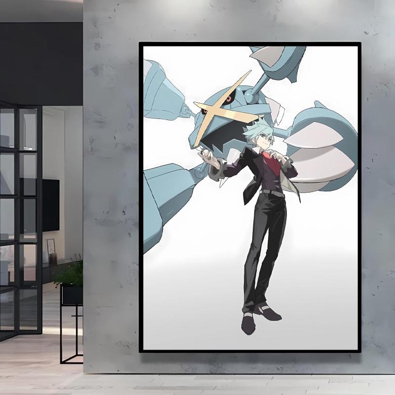 Hot Anime Poster Pokemon Akari Arceus Cartoon Character Picture High Quality Canvas Children's Room Home Decoration Paintings