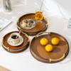 Large Capacity Fruit Food Storage Plate Round Bread Pallet Dinner Plate Fast Food Tray  Restaurant