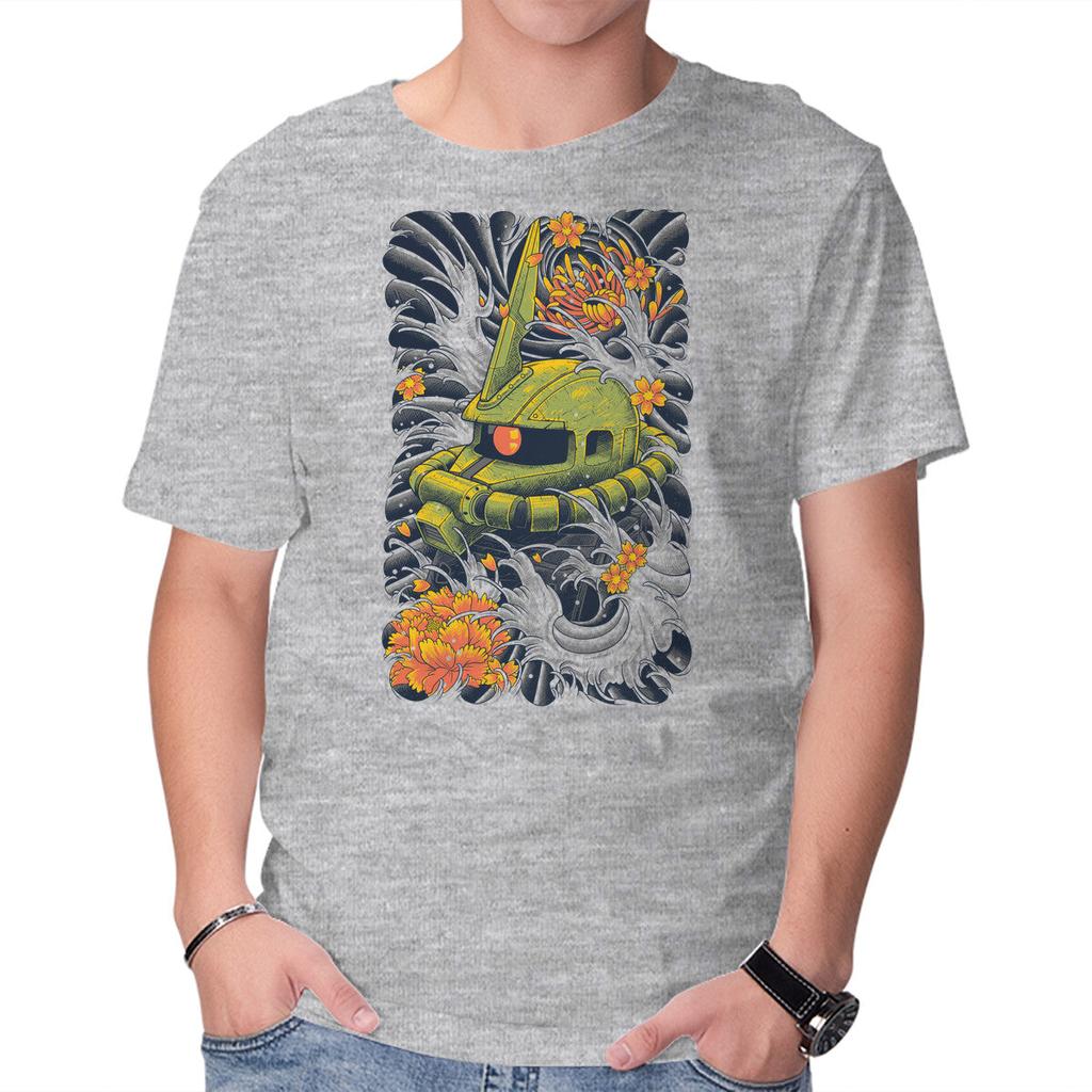 Unisex Crew Neck T-Shirt Mecha Suit Ink Graphic Short Sleeve Casual Tee