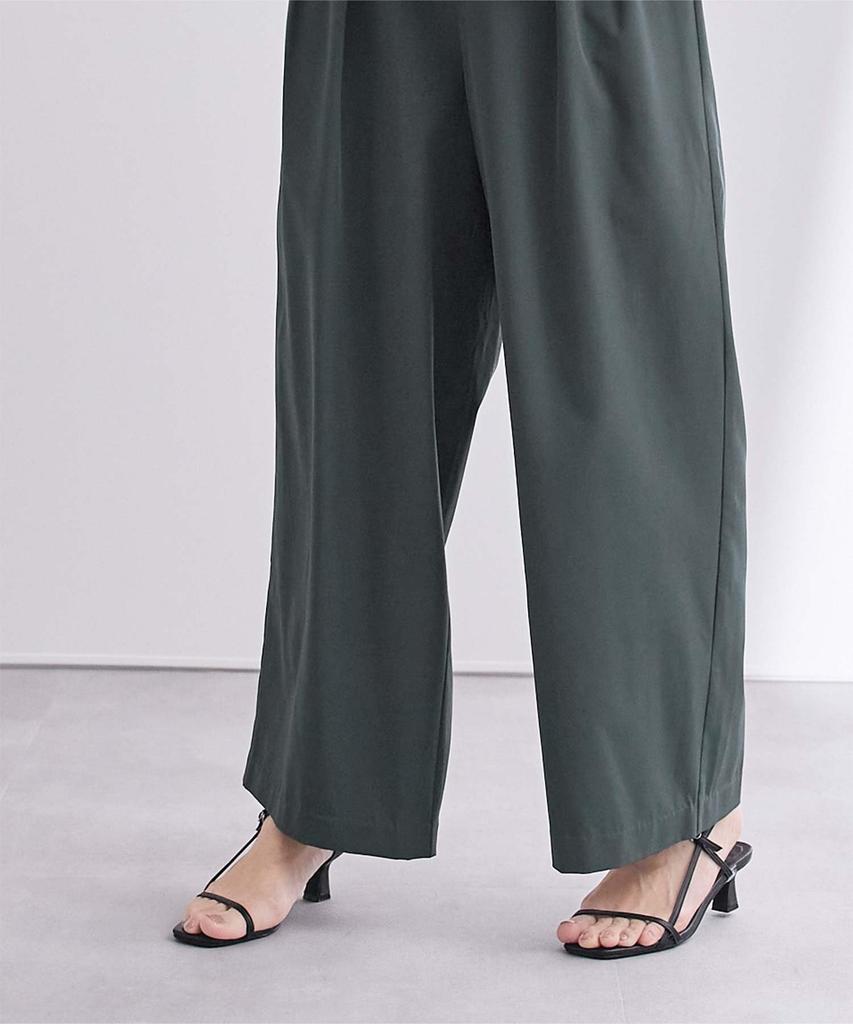 Широкие брюки на резинке BFXT0309 S Угольный [Ваш] Водоотталкивающие с двумя складками Женские