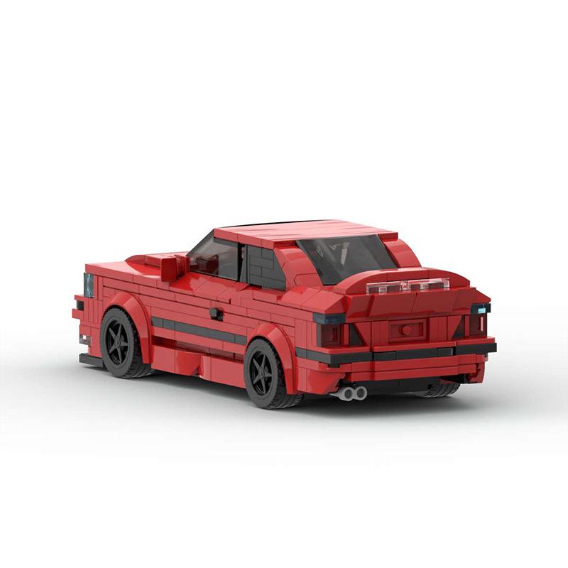 Трансграничный MOC-совместимый Lego BMW M3 E36 Конструктор - Игрушечная модель автомобиля с 8 шипами для мальчиков